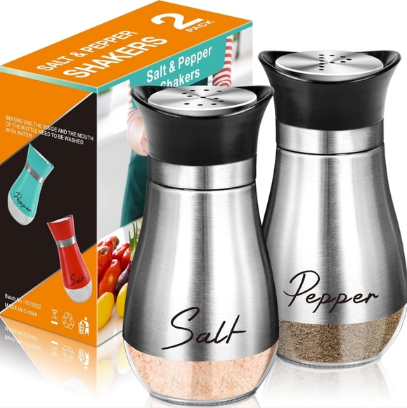 Salt and Pepper Shakers Set,4 oz - Picture 1 of 3